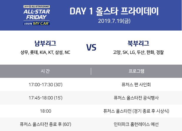 DAY 1 올스타 프라이데이 남부리그 VS 북부리그