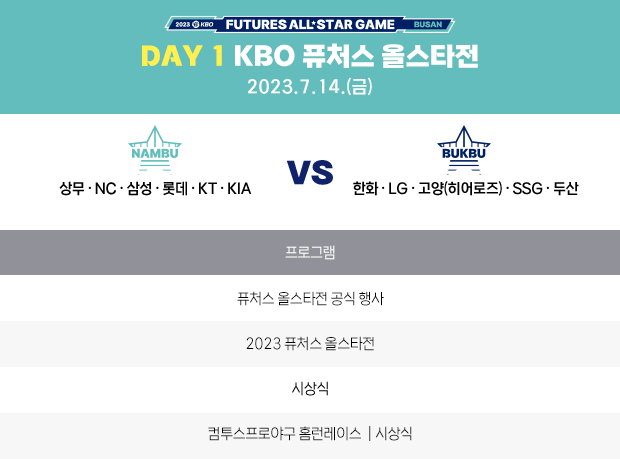 DAY 1 KBO 퓨처스 올스타전 2022.07.15 (금)